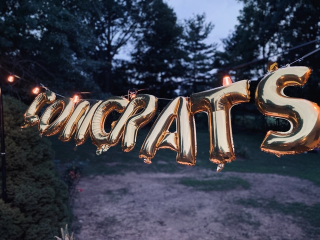 congrats message wrote in balloons ai congratulation message generator