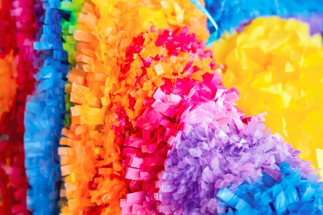 details of pinata props for cinco de mayo