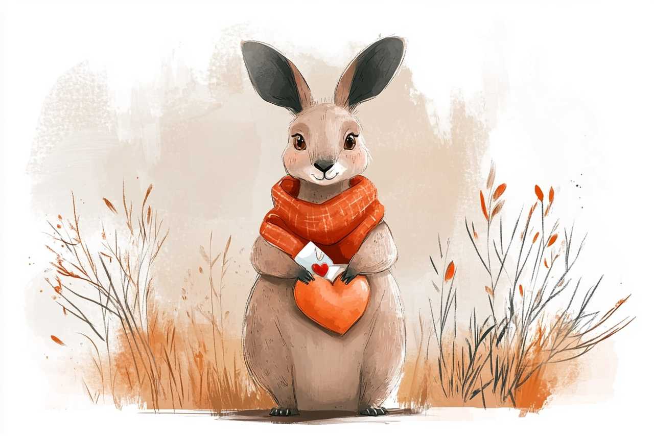 adaptive caregiver psycho type illustration featuring a kanguroo  wearing a scard and holding a purse